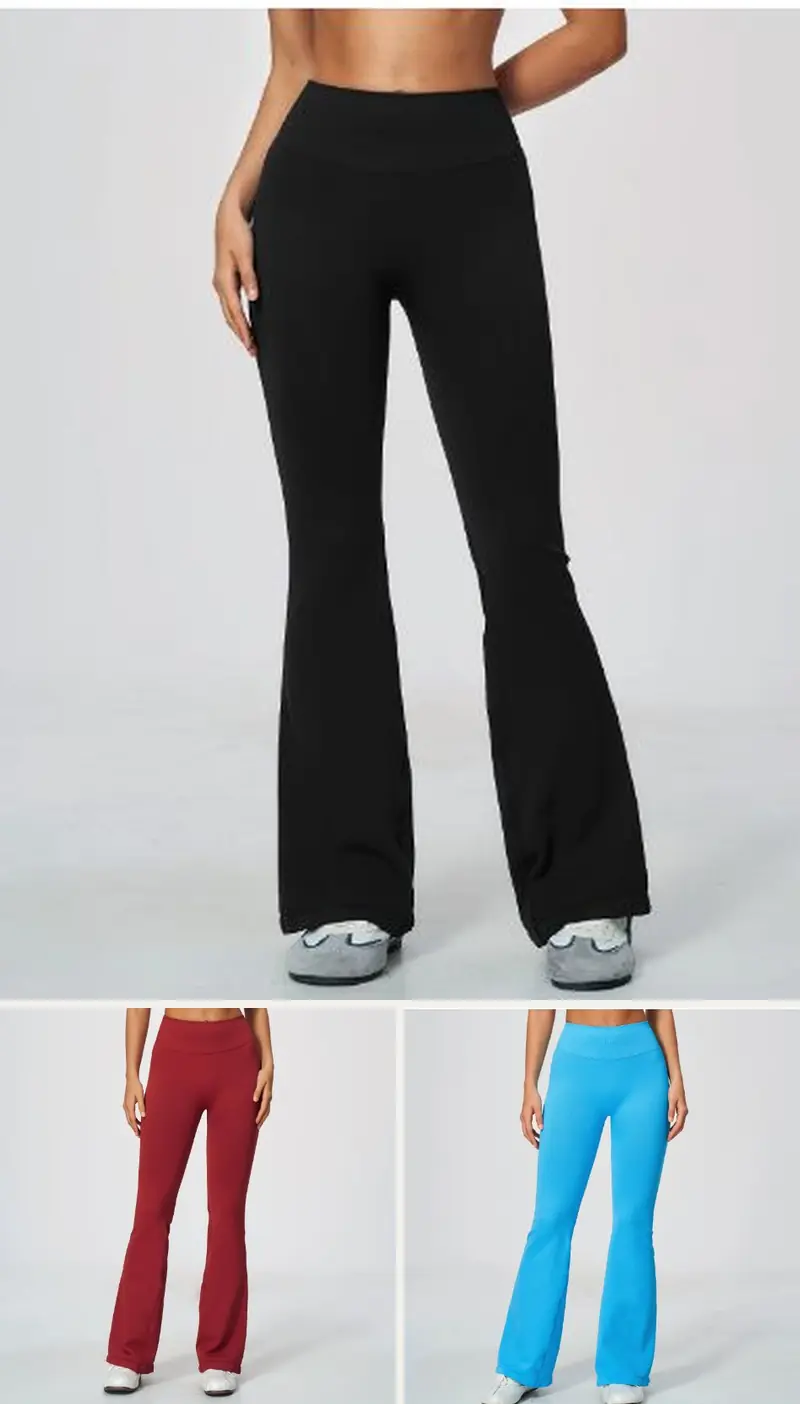 DIELAI Seamless Flare Legging | 90% Nylon / 10% Spandex — style FCK5112-2